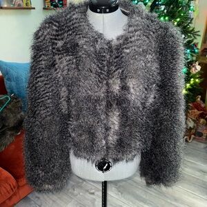 Women's 7 for Mankind Faux Fur Jacket - Gray
